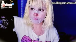japanese cat shirt skincare blonde bangs short hair cute fresh alternative 1733440816